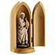 Statue Mère Teresa de Calcutta dans niche bois peint s3