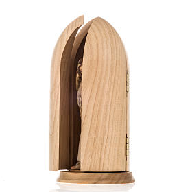 Statua Angelo custode con Bambino in nicchia legno s6