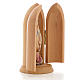 Our Lady of Lourdes with Bernadette in Nische wooden statue pain s4
