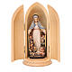 Estatua Virgen de la Protección con nicho madera s1