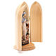 Statua Madonna della Protezione in nicchia legno s4