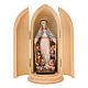 Statua Madonna della Protezione in nicchia legno s1