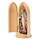 Statua Madonna della Protezione in nicchia legno s2