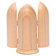 Estatua Virgen de Fátima estilizada con nicho de madera s4