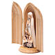 Estatua Virgen de Fátima y tres pastores con nicho s2