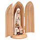 Estatua Virgen de Fátima y tres pastores con nicho s3