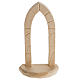 Mensola da parete per statue con arco in legno s1