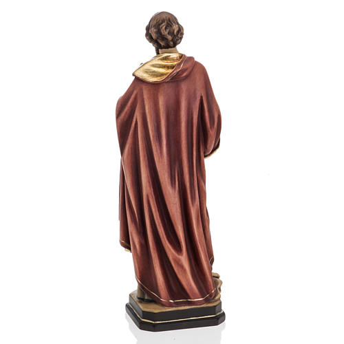 Statue St Pierre avec les clés 31 cm bois peint 7