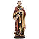 Statue St Pierre avec les clés 31 cm bois peint s2