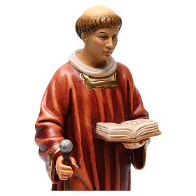 Saint Lawrence in coloured wood 30cm
