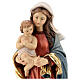 Virgin with baby, baroque style in coloured Valgardena wood s2