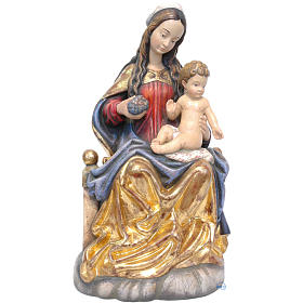 Madonna Pacher 52 cm legno finitura anticata Valgardena