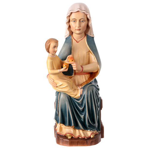 Virgen Mariazell madera pintada Valgardena 1