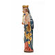 Virgen con niño y cetro 25 cm madera estilo gótico s2