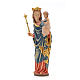 Madonna with baby and Sceptre 25cm in wood, gothic style s1