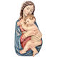 Relief Vierge à l'enfant bois peint Valgardena s1