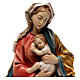 Relief Vierge à l'enfant en style baroque bois pein s2
