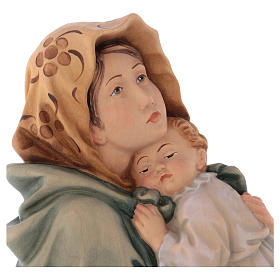 Relief Vierge du Ferruzzi bois peint Valgardena