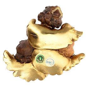 Tríptico cabezas de ángeles madera pintada Valgard s3