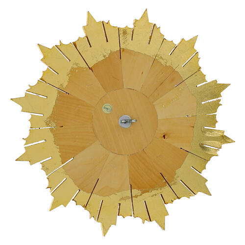 Colomba con raggiera rilievo 28 cm legno dipinto Valgardena 4
