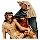 Statue Pietà en bois peint Valgardena s2