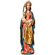 Saint Barbara with chalice in painted Valgardena wood, 27cm s1