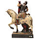 STOCK Saint Martin on horse in painted Valgardena wood s10