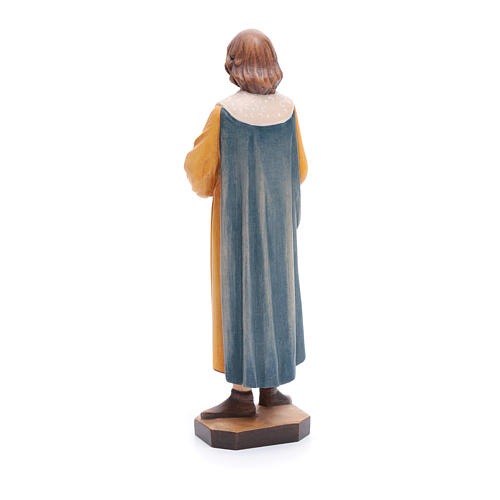 Saint Cosmas with forceps in painted Valgardena wood, 25cm 3