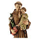 Saint Anthony with baby in painted Valgardena wood s2