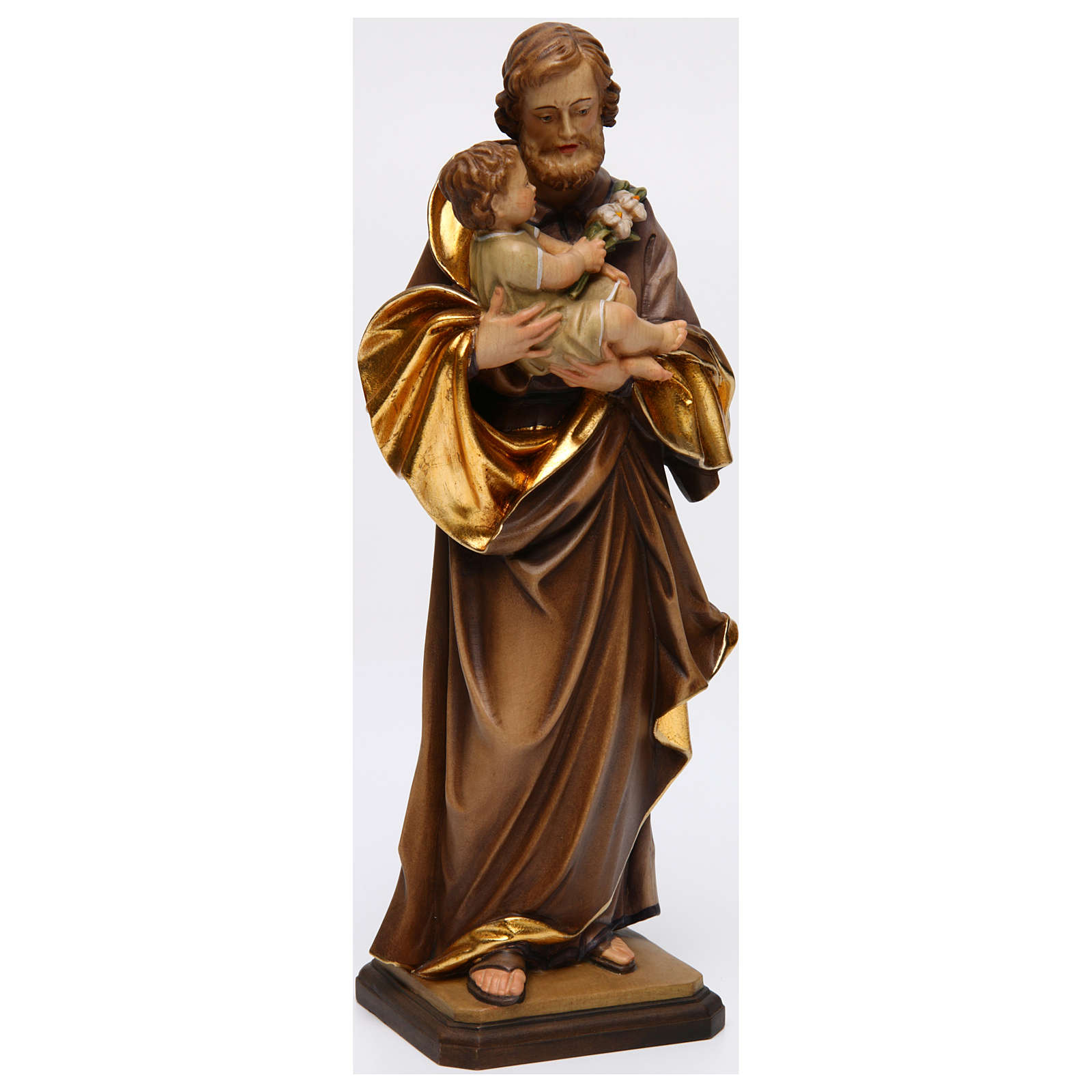 Saint Joseph avec Enfant de Guido Reni bois Valgardena