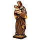 Saint Joseph with baby by Guido Reni in Valgardena wood s3
