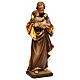 Saint Joseph with baby by Guido Reni in Valgardena wood s4