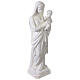 Statua Madonna con Bambino vetroresina bianca 135 cm s3