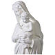 Statua Madonna con Bambino vetroresina bianca 135 cm s6