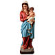 Estatua fibra de vidrio colorida Virgen con Niño 135 cm s1