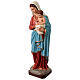 Estatua fibra de vidrio colorida Virgen con Niño 135 cm s3