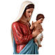 Estatua fibra de vidrio colorida Virgen con Niño 135 cm s6