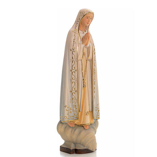 Virgen de Fátima madera pintada Valgardena 3