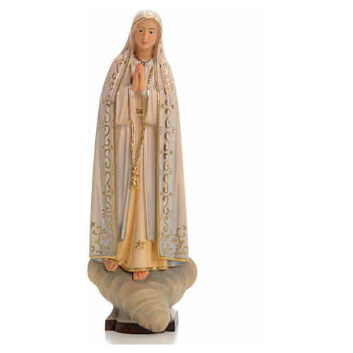 Notre Dame de Fatima bois peint Valgardena 5