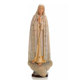 Madonna di Fatima legno dipinto Valgardena