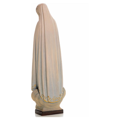 Madonna di Fatima legno dipinto Valgardena 8