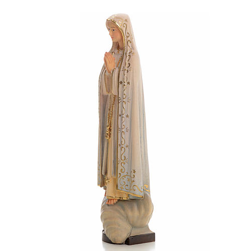 Madonna di Fatima legno dipinto Valgardena 2