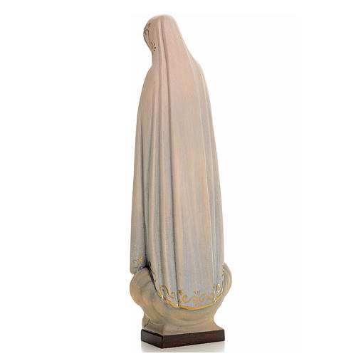 Madonna di Fatima legno dipinto Valgardena 4