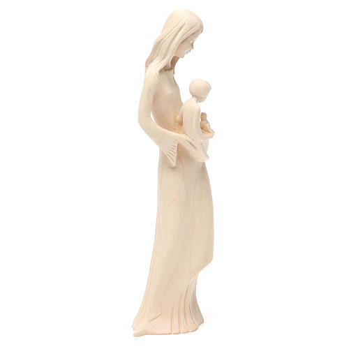Virgen con niño y paloma madera pintada Val Gardena 5