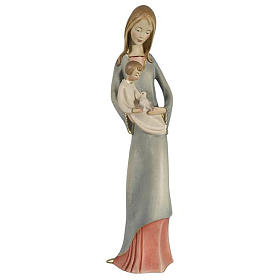 Madonna z Dzieciątkiem i gołębicą drewno malowane Valgardena