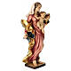 Gottesmutter mit Christkind Barock Stil Grödnertal Holz s3