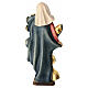Virgin with baby, baroque style in coloured Valgardena wood s5