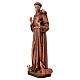 Saint Francis of Assisi in painted Valgardena wood s3