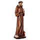 Święty Franciszek z Asyżu drewno malowane Val Gardena s4