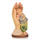 Schutzende Hand mit Junge Holz, Valgardena s1